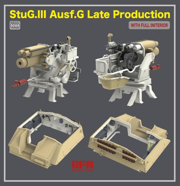 RFM (RYEFIELD MODEL) RM5088 1:35 Немецкая самоходно-артиллерийская установка StuG.III Ausf.G позднего выпуска с полным интерьером