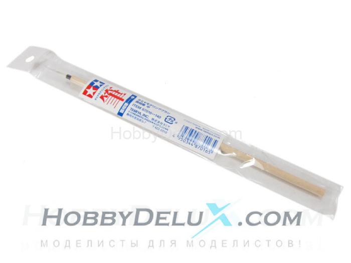 Кисточка круглая, тонкая (конский волос, ручка дерево) 87016