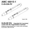 НАР С-25-ОФ с пусковым устройством О-25Л (в комплекте два НАР). AMC48015-1