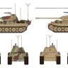 RFM (RYEFIELD MODEL) RM5089 1:35 Немецкий средний танк Panzerbefehlswagen Panther Ausf.G с рабочими траками