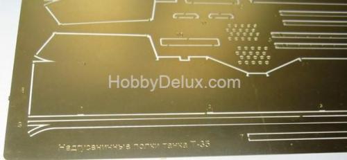 Набор фототравления для Т-35 (Надгусеничные полки)