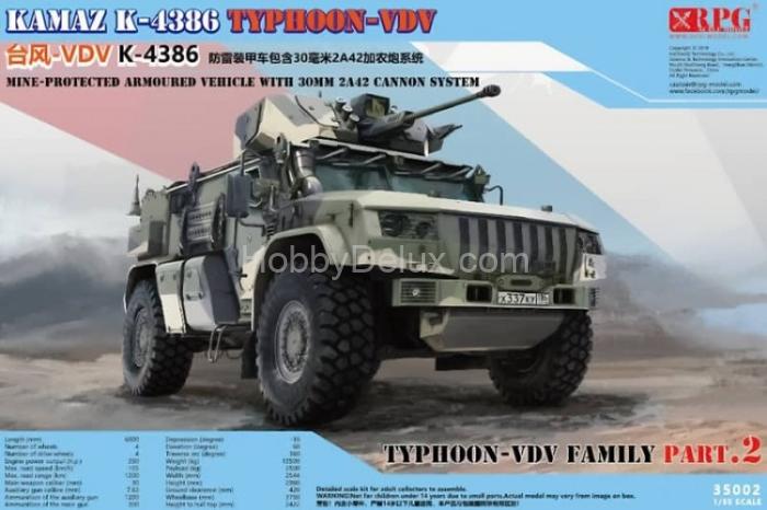 RPG-MODEL 35002 Российский бронеавтомобиль "Тайфун" ВДВ с 30 мм пушкой 2A42 RPG35002