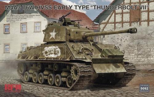 Американский танк Шерман M4A3 76W HVSS ранний тип "THUNDERBOLT VII"