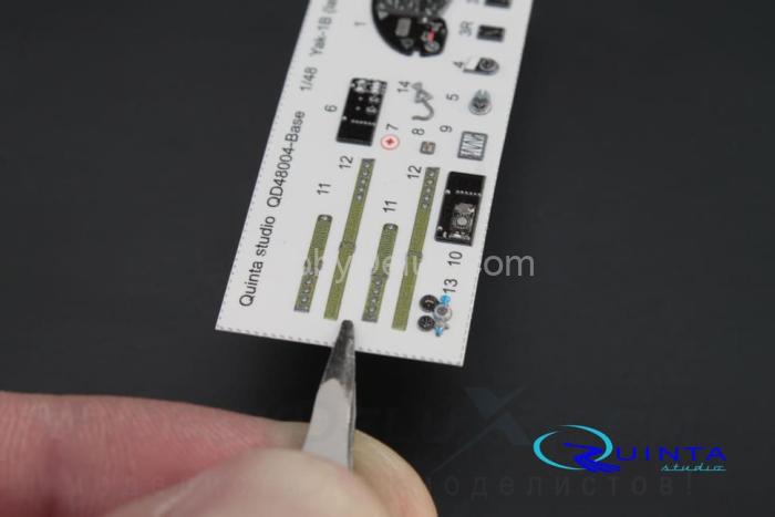 3D Декаль интерьера кабины Як-1Б (для модели Моделсвит)2 QD48004-Base
