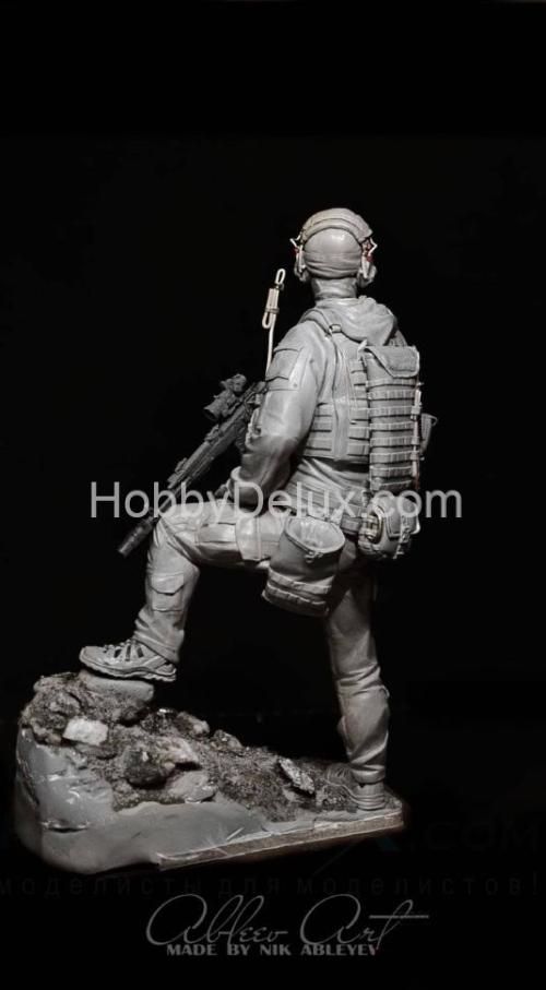 Российский офицер спецназа ГРУ миниатюра 120 мм.