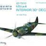 3D Декаль интерьера кабины Ла-5 для модели ClearProp QD72010