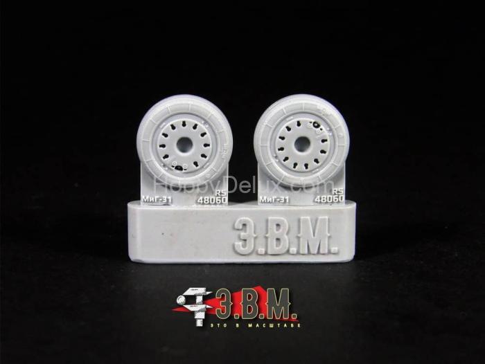Колеса шасси для масштабной модели самолета МиГ-31 RS48060