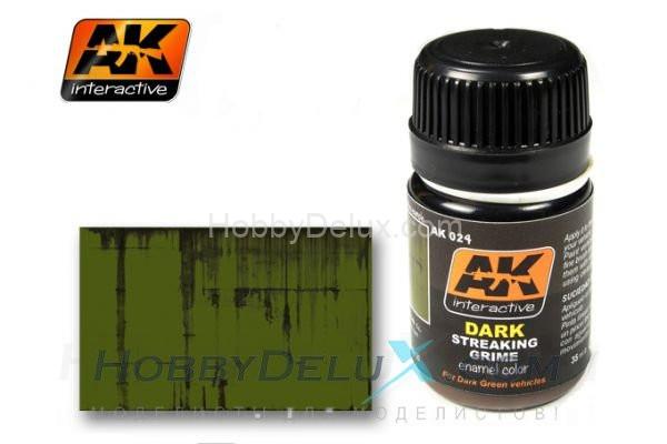 AK024 AK Interactive DARK STREAKING GRIME (тёмные полосы грязи) AK024