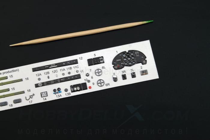 3D Декаль интерьера кабины Як-1Б (для модели Моделсвит)3 QD48004-Pro