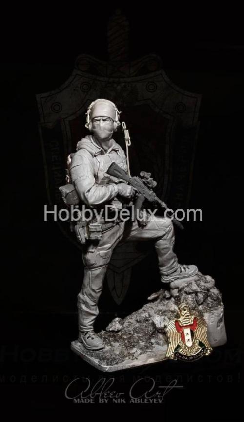 Российский офицер спецназа ГРУ миниатюра 120 мм. (БЕЗ ПОДСТАВКИ)