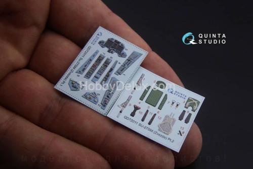 3D Декаль интерьера кабины Су-27СМ для модели Звезда