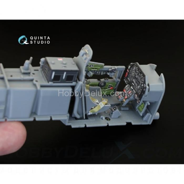 3D Декаль интерьера кабины P-51D ранний для модели Tamiya QD32005