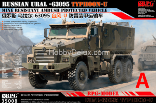 RPG-MODEL 35008A Российский бронеавтомобиль U-63095 TYPHOON-U + комплект смоляных колёс (6 шт.) [Limited Edition]