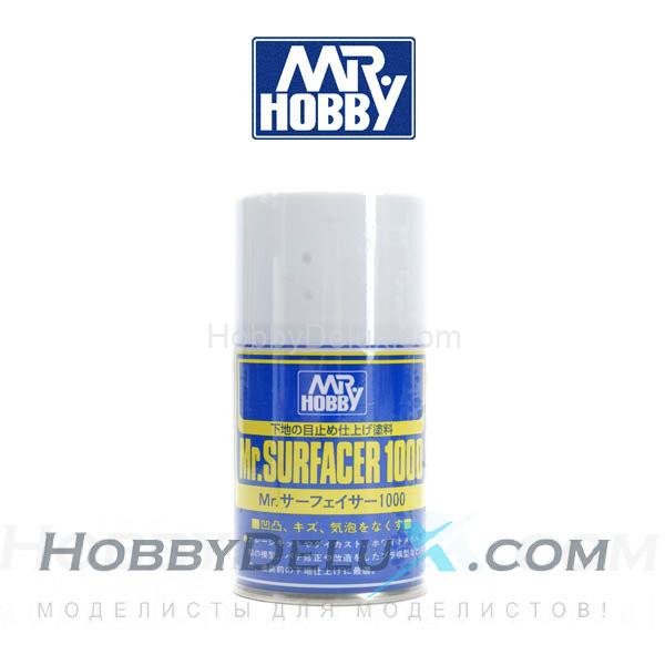 Грунтовка в баллончиках  Mr.SURFACER 1000 100 мл. B-505