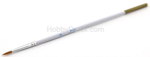 Кисть из синтетического волоса, круглая № 0, 1 шт.