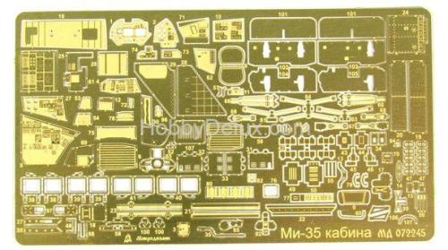 Фототравление для Ми-35 (интерьер) (Звезда)