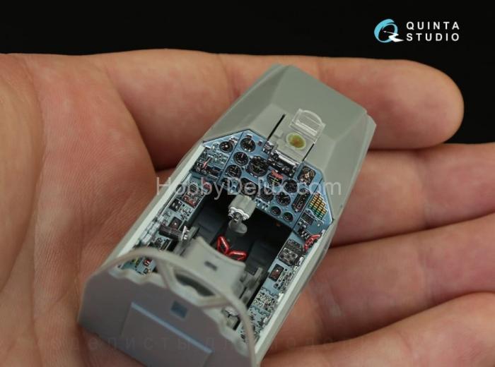 3D Декаль интерьера кабины Су-25УБ для модели Трубач QD32006