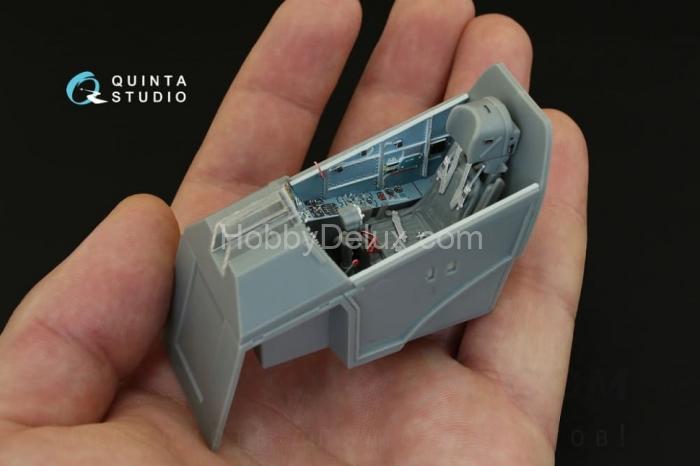 3D Декаль интерьера кабины Су-25УБ для модели Трубач QD32006