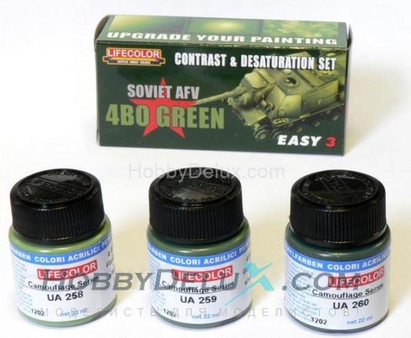 Набор красок Life Color - EASY3 CONTRAST AND DESATURATION SET Soviet 4BO MS04