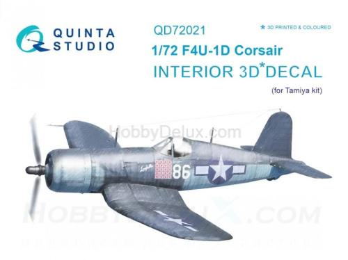 3D Декаль интерьера кабины F4U-1D Corsair для модели Tamiya