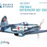 3D Декаль интерьера кабины Як-3 для модели Special Hobby QD32007