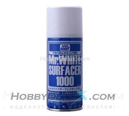 Грунтовка в баллончиках Mr.WHITE SURFACER 1000 170 мл.