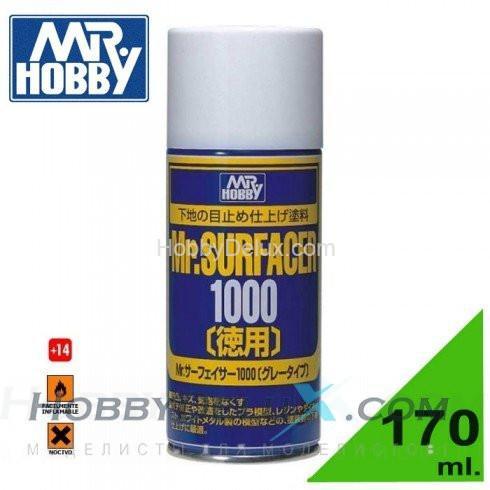 Грунтовка в баллончиках Mr.WHITE SURFACER 1000 170 мл.