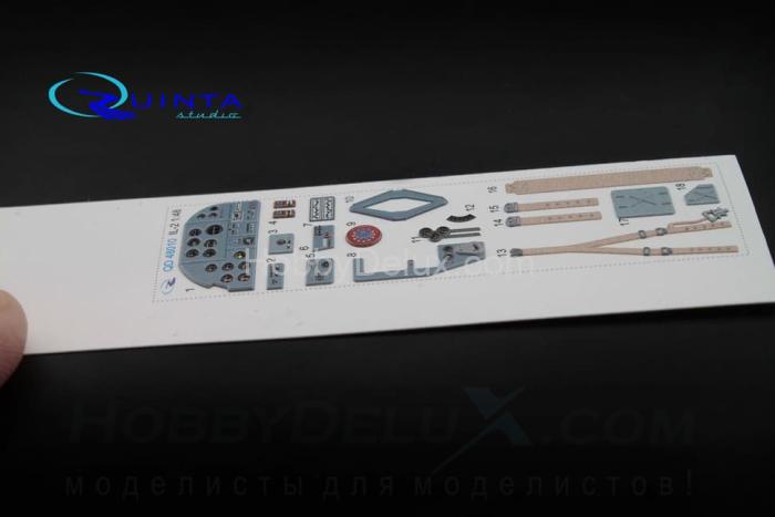 3D Декаль интерьера кабины Ил-2 (для моделей Accurate/Italery/Academy/Eduard) QD48010