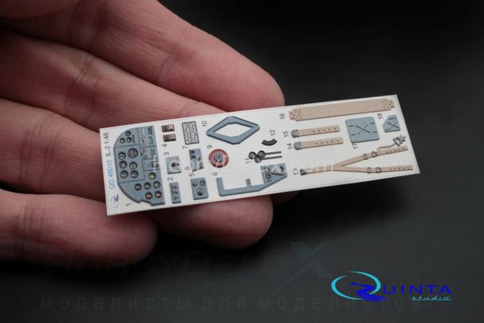 3D Декаль интерьера кабины Ил-2 (для моделей Accurate/Italery/Academy/Eduard) QD48010