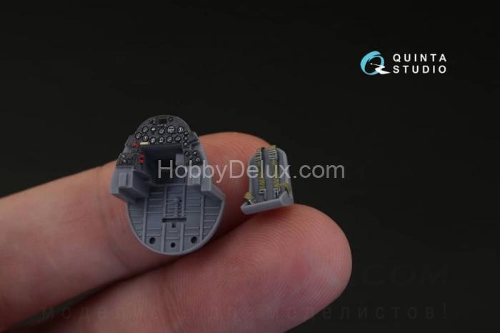 3D Декаль интерьера кабины F4U-1 Corsair , Bird cage, для модели Tamiya QD72023