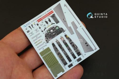 3D Декаль интерьера кабины A-10A для модели Трубач