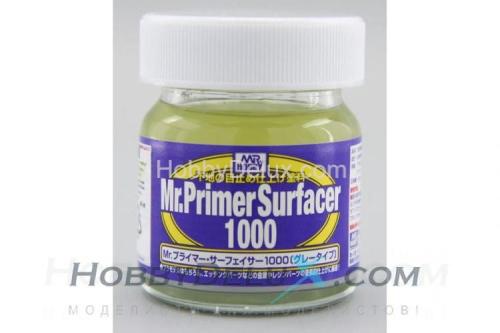Грунтовка выравнивающая Mr.PRIMER SURFACER 1000 40 мл.