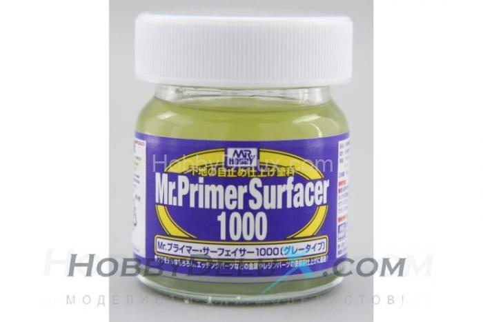 Грунтовка выравнивающая Mr.PRIMER SURFACER 1000 40 мл. SF-287
