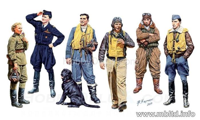 Famous pilots of WWII MB3201