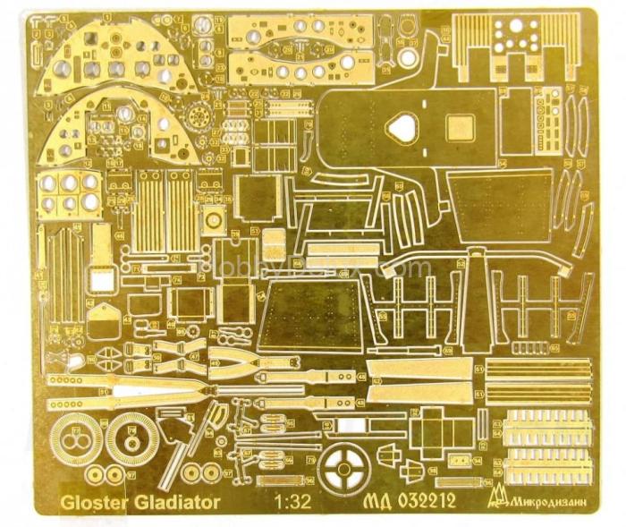 Набор фототравления для сборной модели Gloster Gladiator (интерьер) МД032212