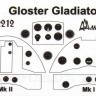 Набор фототравления для сборной модели Gloster Gladiator (интерьер) МД032212