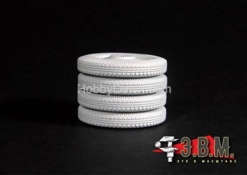 ГАЗ-ААА\БА-3-6-10 колеса "Резинообъединение" 1/35
