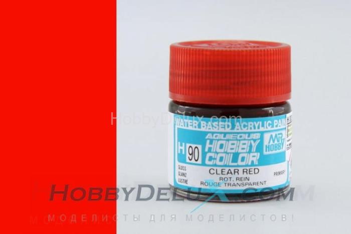 Краска акриловая Hobby Color - H090 Clear Red H90