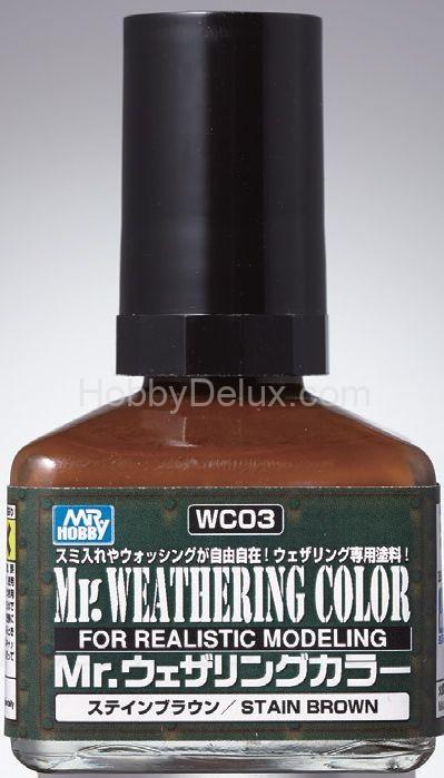 MR.WEATHERING COLOR WC03 - STAIN BROWN WC03