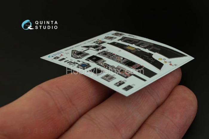 3D Декаль интерьера кабины Mirage 2000-5 для модели Kitty Hawk QD32010