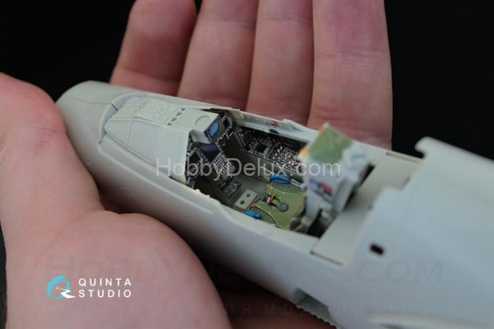 3D Декаль интерьера кабины Mirage 2000-5 для модели Kitty Hawk QD32010