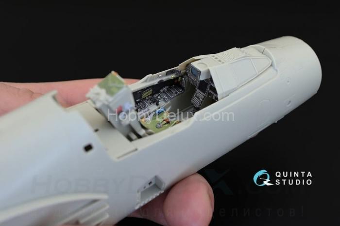 3D Декаль интерьера кабины Mirage 2000-5 для модели Kitty Hawk QD32010