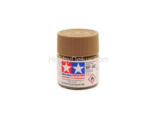 Краска акриловая Tamiya - XF-92 YELLOW-BROWN (DAK 1941) (ЖЕЛТО-КОРИЧНЕВАЯ)