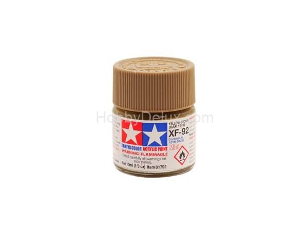 Tamiya 817912 Краска акриловая Tamiya - XF-92 YELLOW-BROWN (DAK 1941) (ЖЕЛТО-КОРИЧНЕВАЯ)