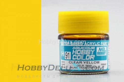 Краска акриловая Hobby Color - H091 Clear Yellow