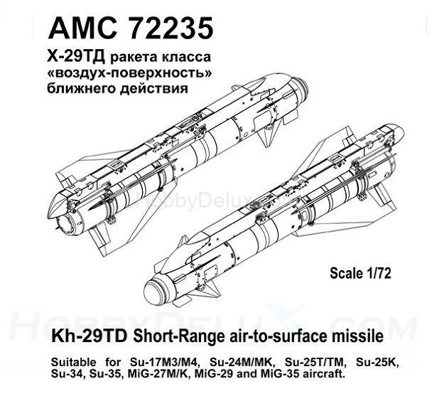 Авиационная управляемая ракета Х-29Т с пусковой АКУ-58-1 AMC72235