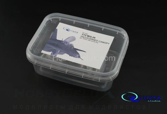 Набор остекления МиГ-29, 2 шт (для моделей Звезда 7278 и 7309) QC72002