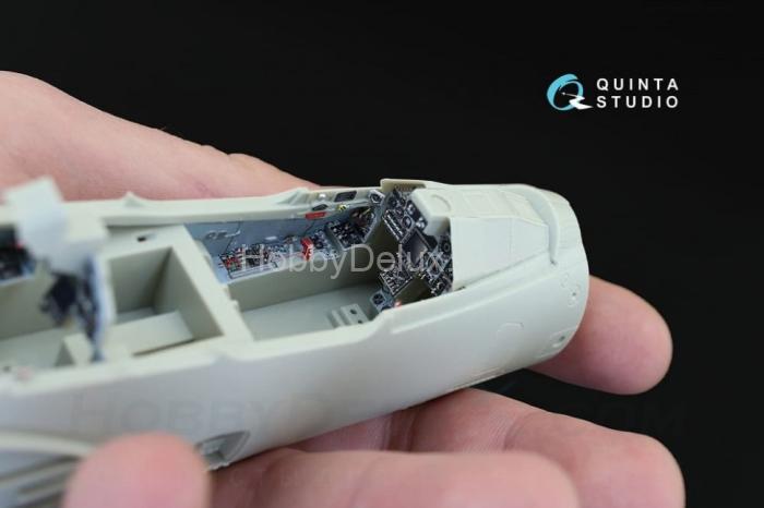 3D Декаль интерьера кабины Mirage 2000B для модели Kitty Hawk QD32011