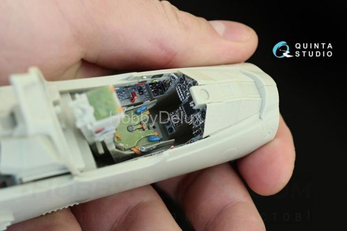 3D Декаль интерьера кабины Mirage 2000B для модели Kitty Hawk QD32011