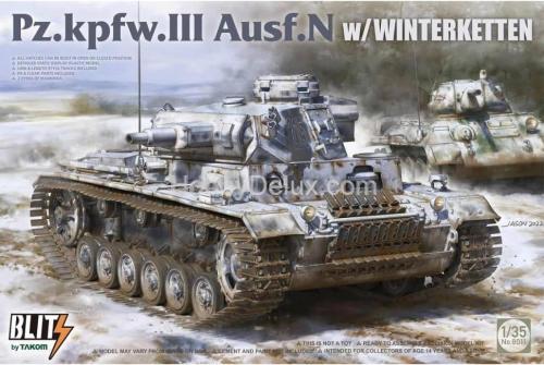 Takom 8011 1/35 Немецкий cредний танк Pz.Kpfw.III Ausf.N w/Winterketten